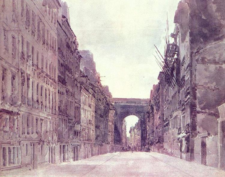 Rue Saint-Denis in Paris, Thomas Girtin